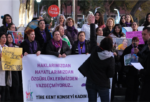 TİRE’DE KADINLAR SOKAĞA ÇIKTI, BASIN AÇIKLAMASI YAPTI.